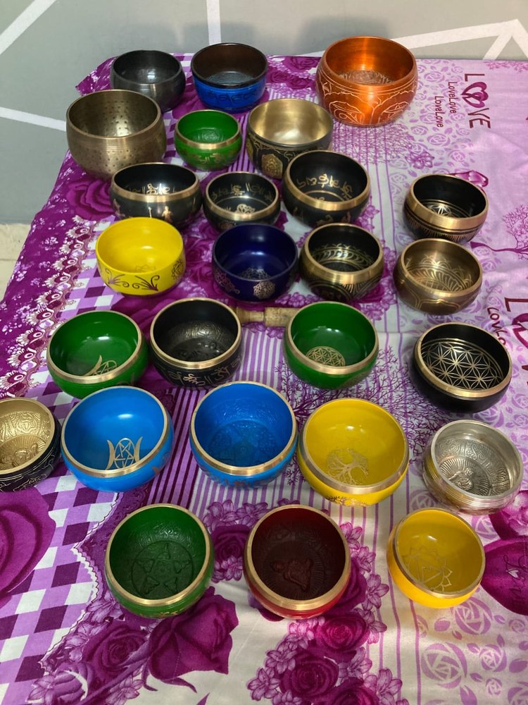 Round Brass Singing Bowls, For Healing