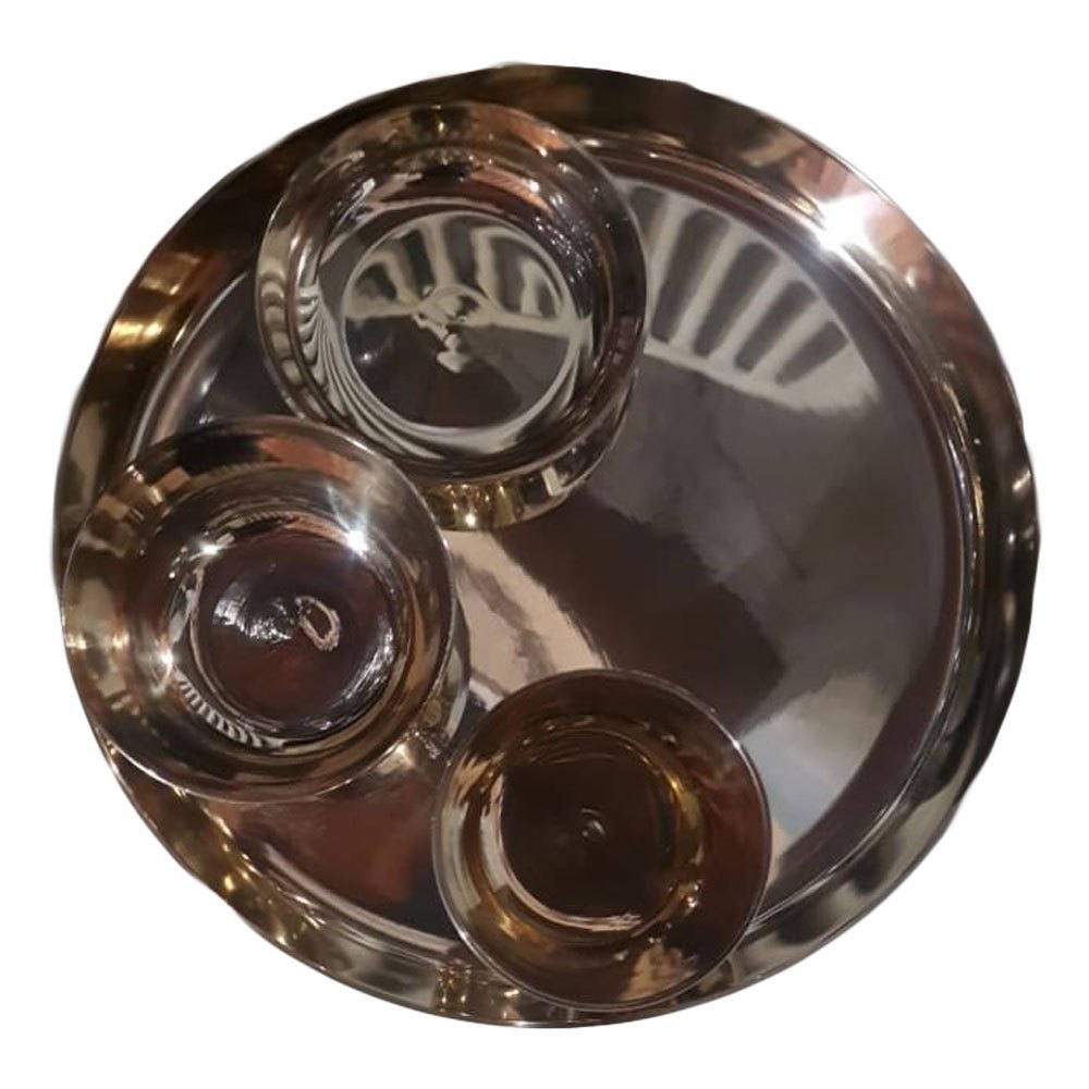 Bittu Mithu Bronze Plate And Bowl Set, For Home