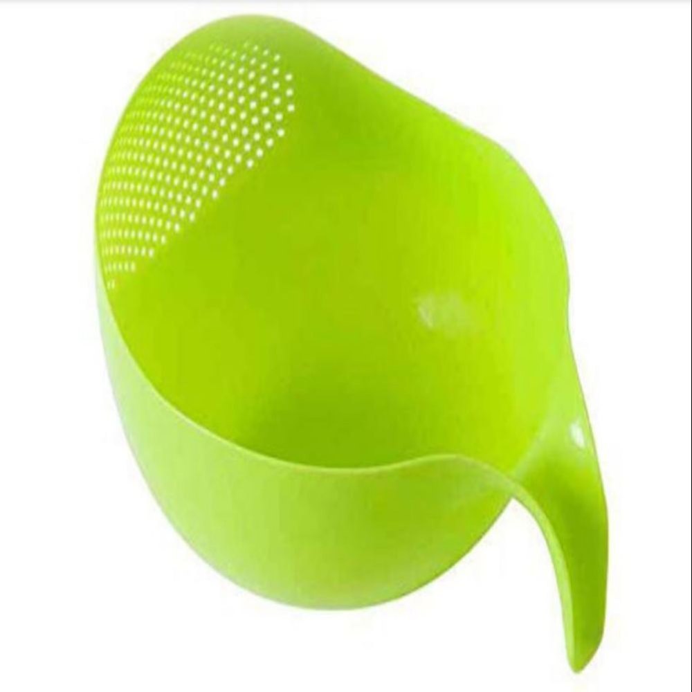 Nariya Oval Rice & Fruits Washing Bowl Strainer with Handle