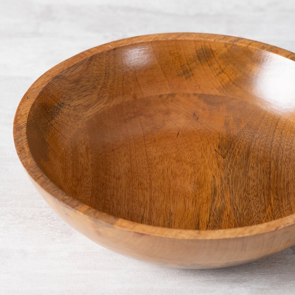 Round Wooden Salad Bowl, For Restaurant