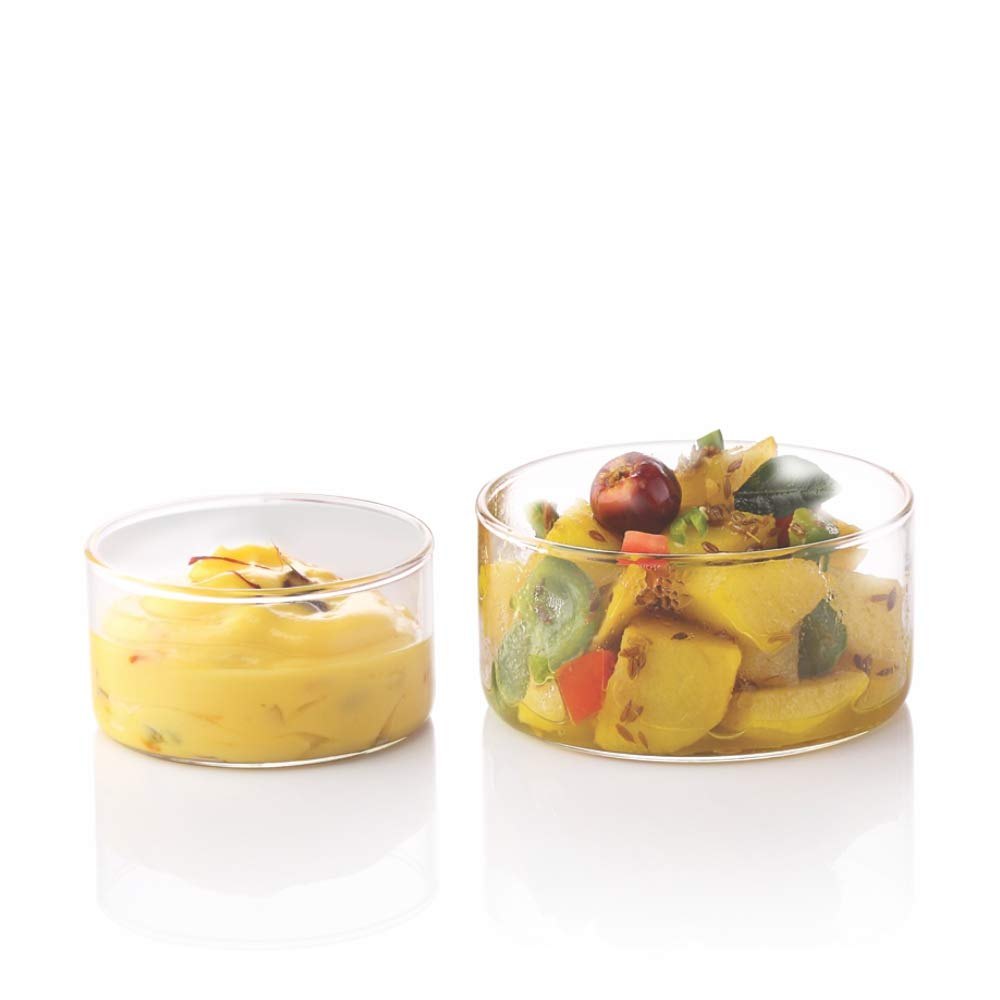 Borosil Small Glass Kattori, 105ml, Set of 6, Transparent