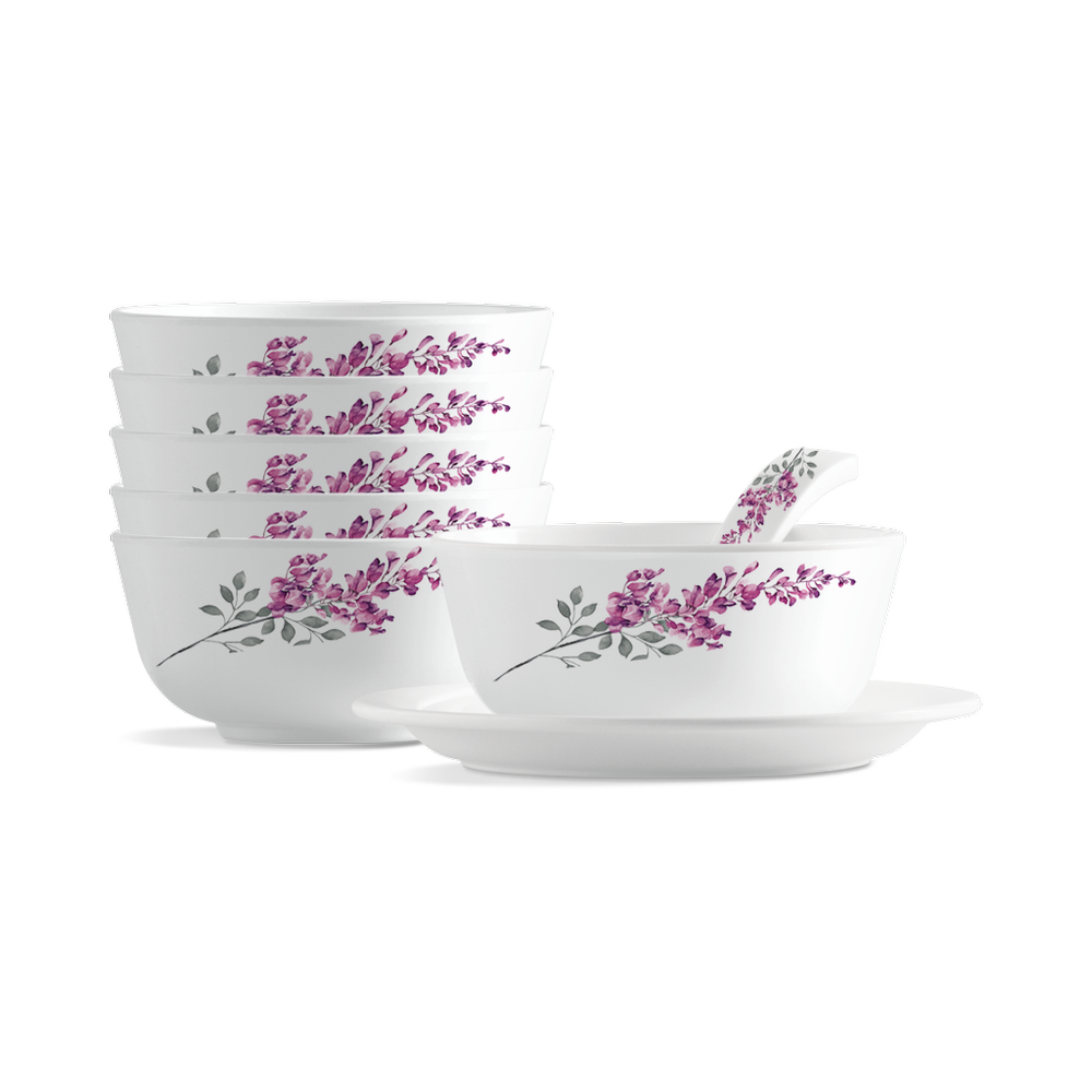 Round Ceramic Milton Lissome Soup Veg Bowl, For Home, Set Contains: 6 Pcs
