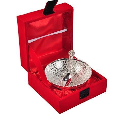 Brass Silver Bowl Set, Size: 70 mL