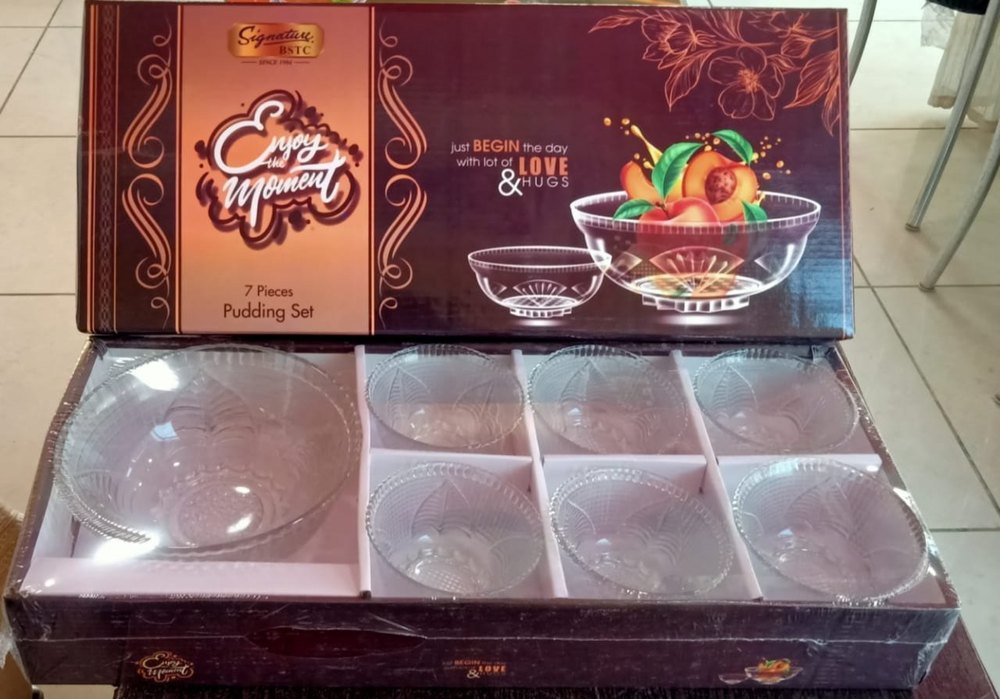 Signature BSTC White Glass Pudding Set