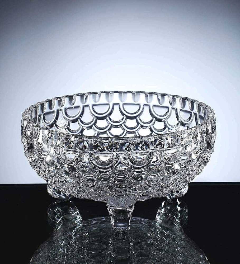7 Piece Transparent Glass Classic Dessert Bowls Set