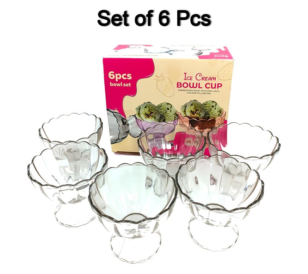 Serving Dessert Bowl Ice Cream Salad Fruit Bowl .... 6pcs Serving Dessert Bowl Ice Cream