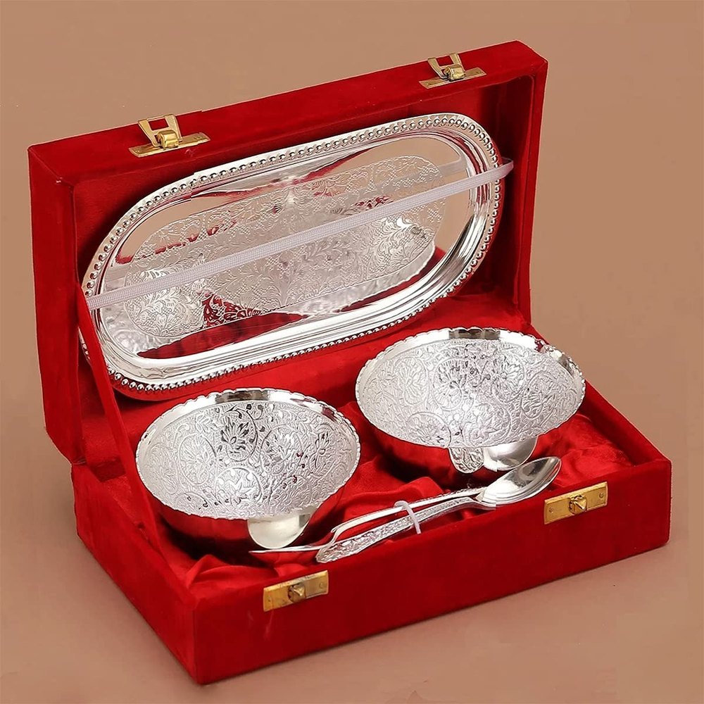 shri krishna Gold Metal Brass Fruit Bowl, For Gift