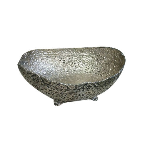 Designer Brass Fruit Serving Bowl, Packaging Type: Box