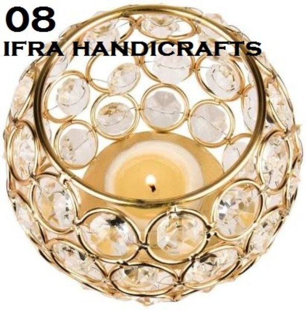 Round Crystal Tealight Bowl, For Hotel