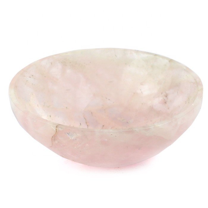 Bukhari Agate Pink3 Wholesale Rose Quartz Crystal Stone Bowl, For Home And Reiki Items, Size: 3 Inch