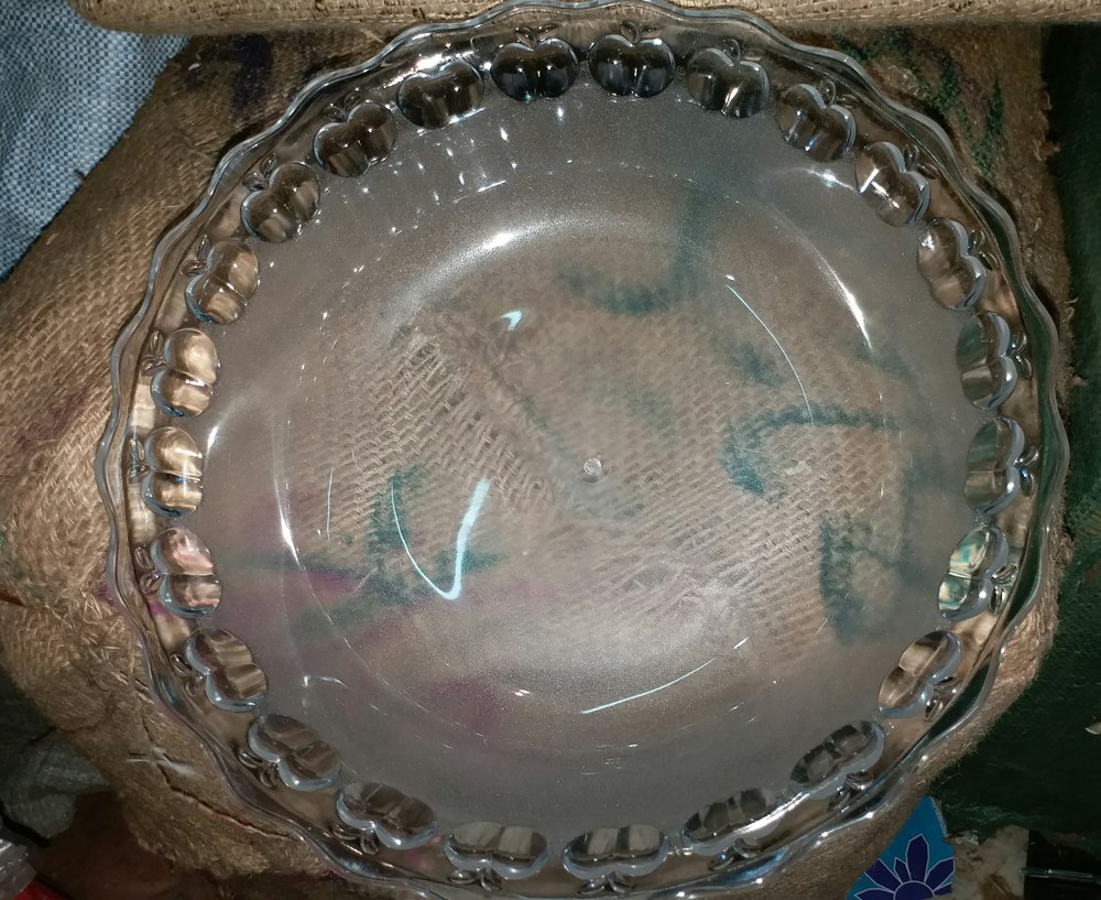 Crystal Square Stylish Bowl, Size: 9 Dia Round