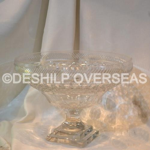 Deshilp Clear Antique Glass Crystal Bowls, Freezer Safe: Yes, Microwave Safe: Yes