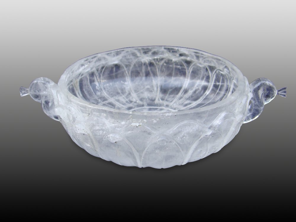 Transparent Round Crystal Bowl, For Home, Size: 8 Inch