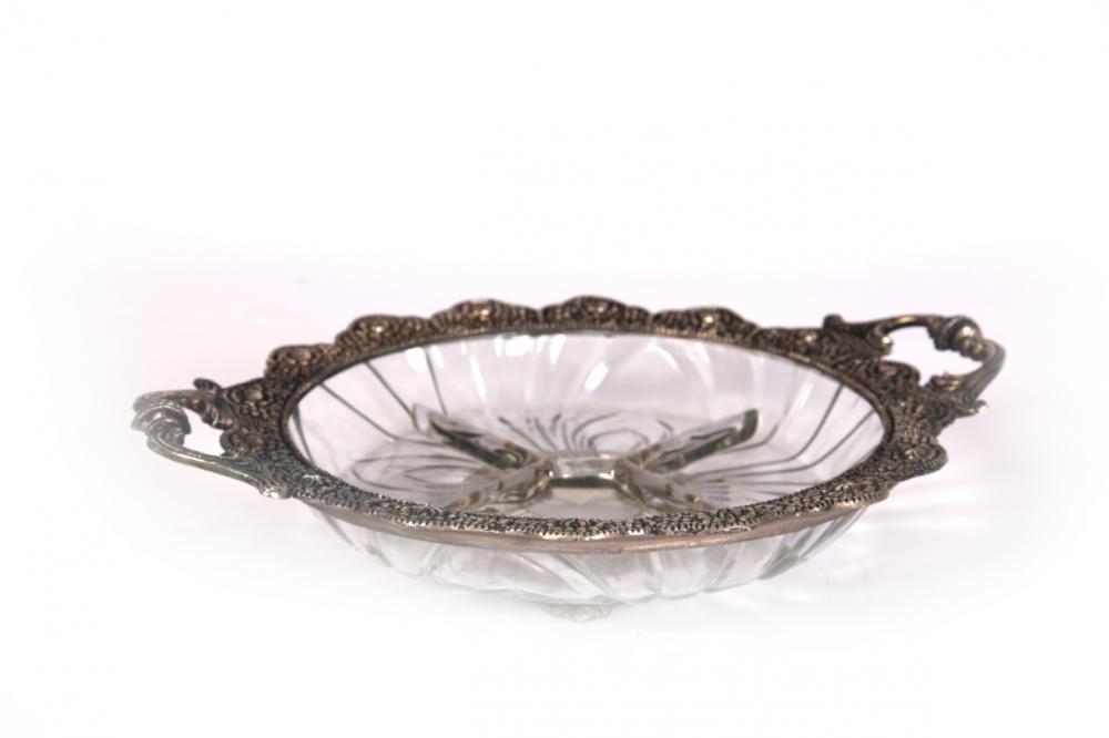Rawsome shack Oxidize Metal & Glass Single Bowl Set