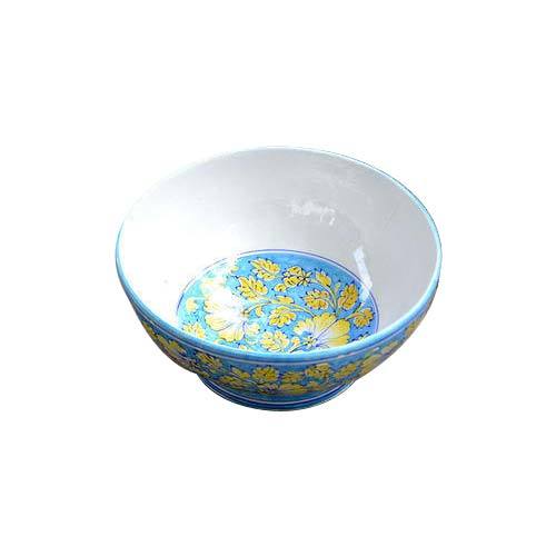 Blue Pottery Serving Bowl