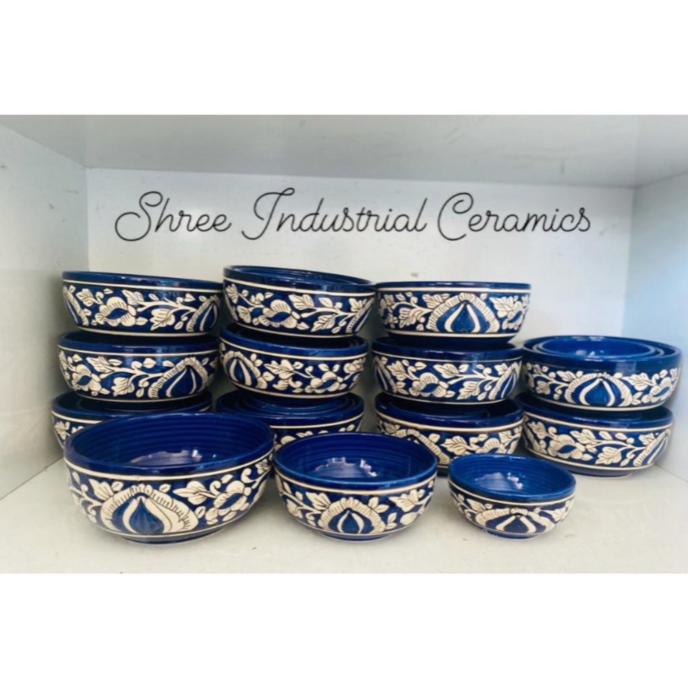Ceramic Blue Pottery Bowl