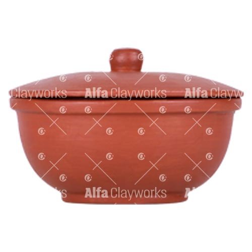 Tangy Red Clay Serving Bowl