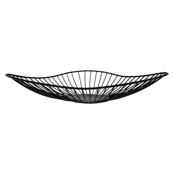 Divine Black Fruit bowl, Set Contains: Set Of 1, Size: 12x4