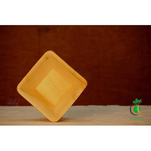Kamal 4 Inch Areca Leaf Square Bowl