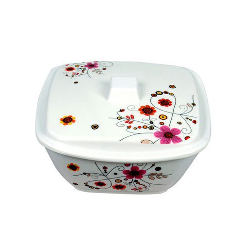Maisha Square Lid Bowl, Size: 7