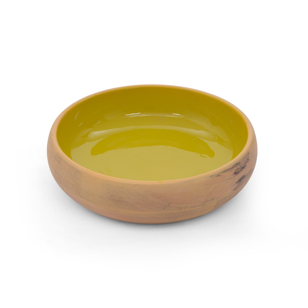 Round Large Wooden Salad Bowl