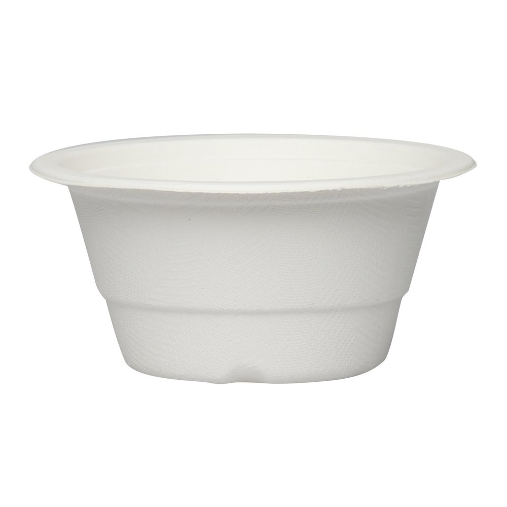 White Multiple Applications Bagasse 340 Ml Round Bowl