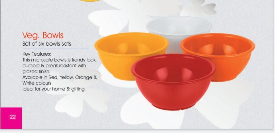 Roound And Square Fibre Microwave Bowls Set of 6