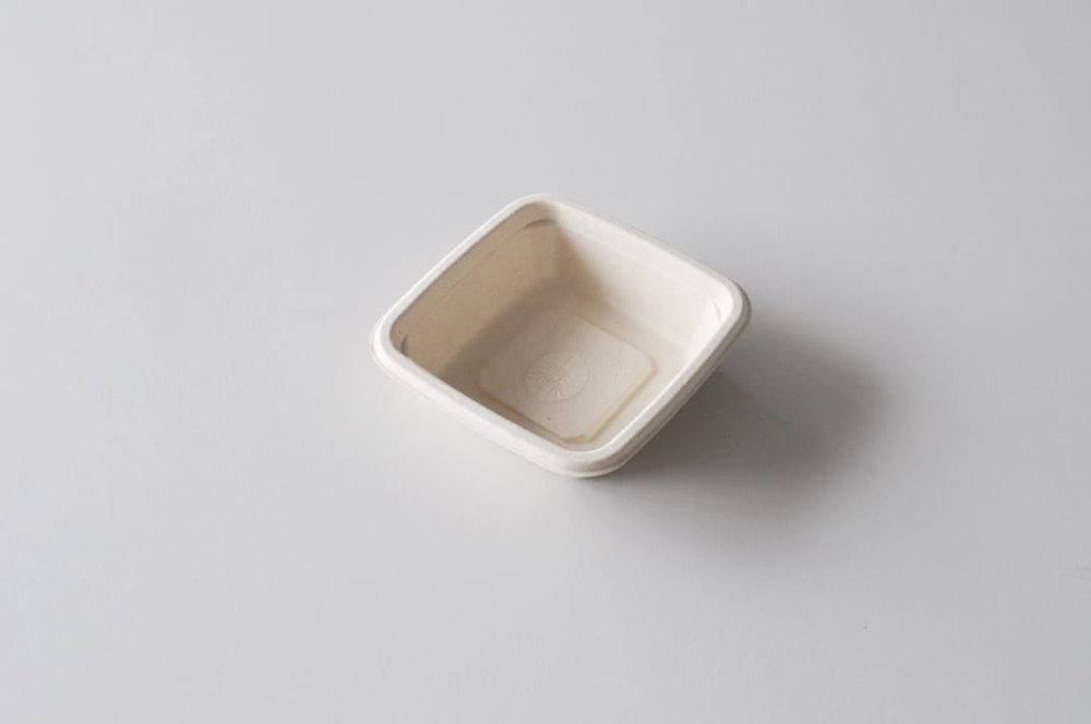Nature Fresh White 150 Ml Square Bowl, Set Contains: 50Pcs