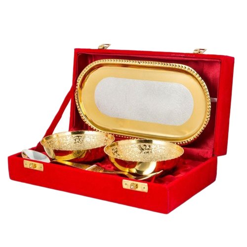 Golden Brass Epns Capsule Set