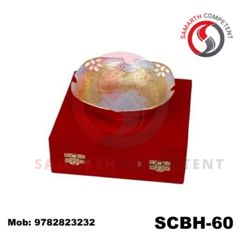 Silver & Gold Plated Fruit Bowl