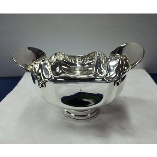 Round Silver Brass Fruit Bowl