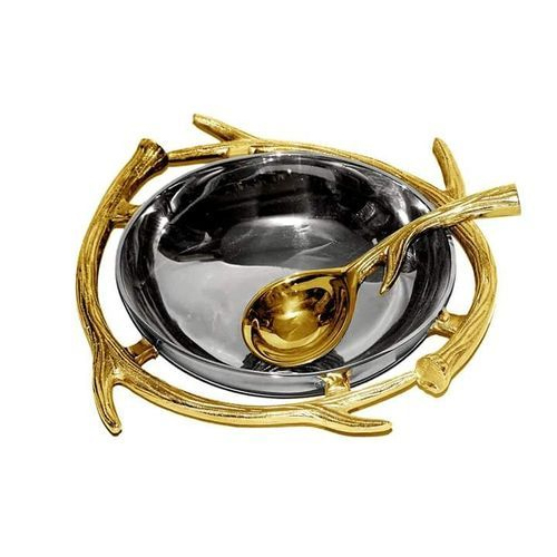 Silver Aluminium Decorative Bowl
