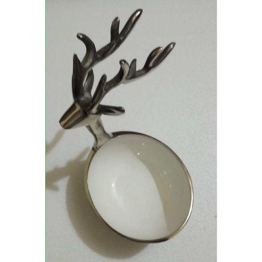 Polished White Plain Aluminum Fruit Bowl, For Interior Decor