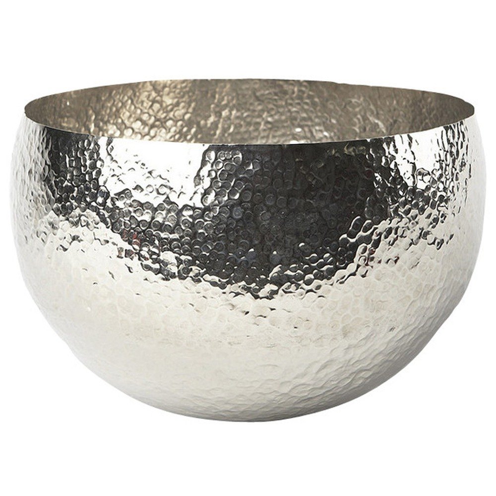 Deco Home Collection Silver Aluminium Bowl, Packaging Type: Box