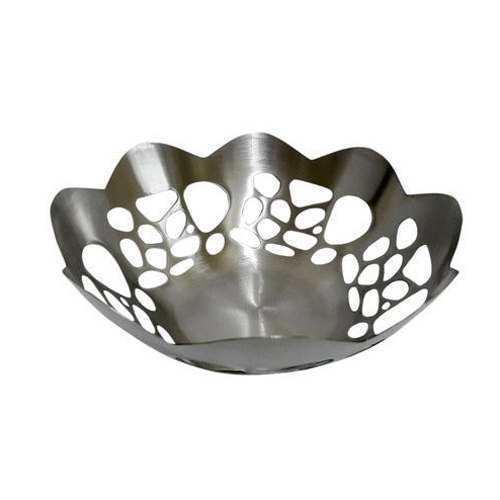 Chrome Finish Aluminum Fruit Bowl