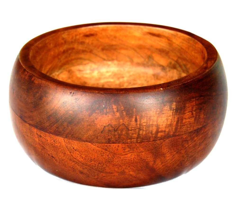 Brown Plain Wooden Soup Bowl, For Restaurants, Size: 5 Inch (d)