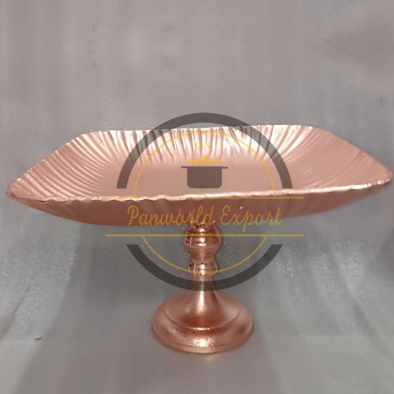 Copper Rectangular Fruit Tray, Size: 50 cm