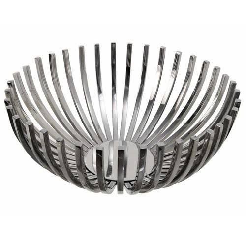Divine Silver Fruit bowl, Set Contains: Set Of 1, Size: 12x6