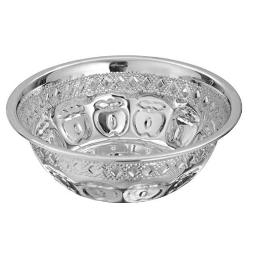Vardhman Silver SS Apple Fancy Bowl for Home