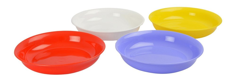Life Plast Red And Yellow Pasta Bowl, Size: 8.5