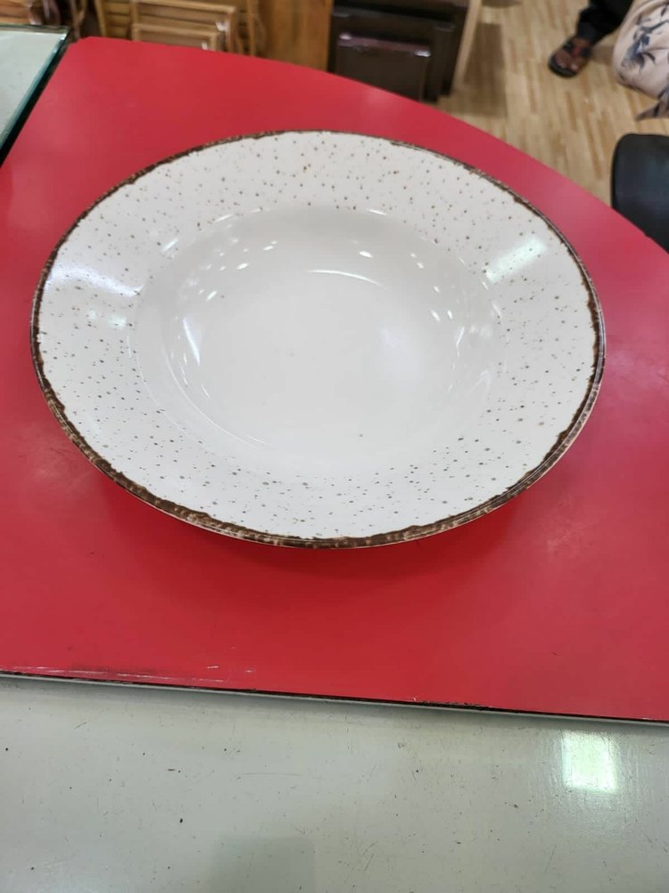 Claycraft Ceramic Pasta Plate, For Hotel, Packaging Type: Box