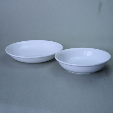 Stallion Tableware Super White PRCL018 Pasta Bowl 9 Inch (Deep Plate), Number Of Pieces In A Packet: 24, for Hotels & Resort