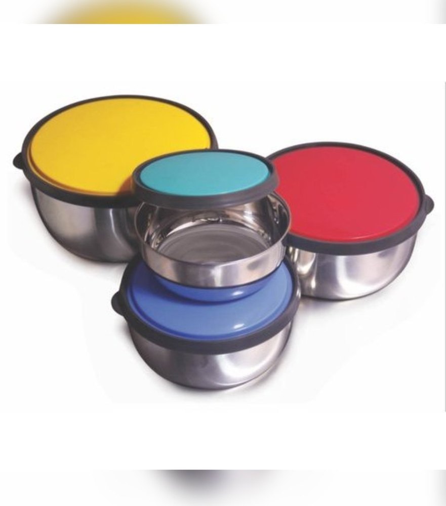 Round Serving Bowl Steel Bawl, For Home