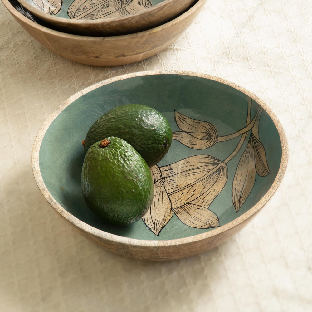 Glass Iris Snack Bowl