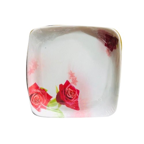 Super One White Square Half Plate, Size: 12x12 Inch