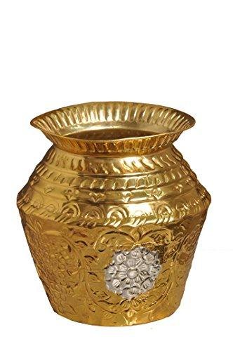 Polished Nutristar Handcrafted Pure Brass Sarwa Ghada Water Pot