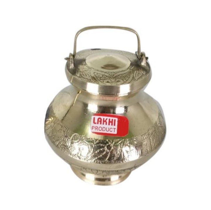 Polished Brass Gangajali, Shape: Round