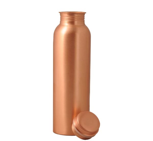 Standard Polished Plain Copper Water Bottle