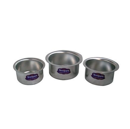 Natural Anodize Kitchen Khazana Aluminium Utensils, For Home, Round