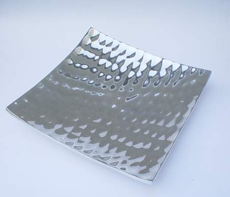 Handcrafted Recycled Aluminum Platter